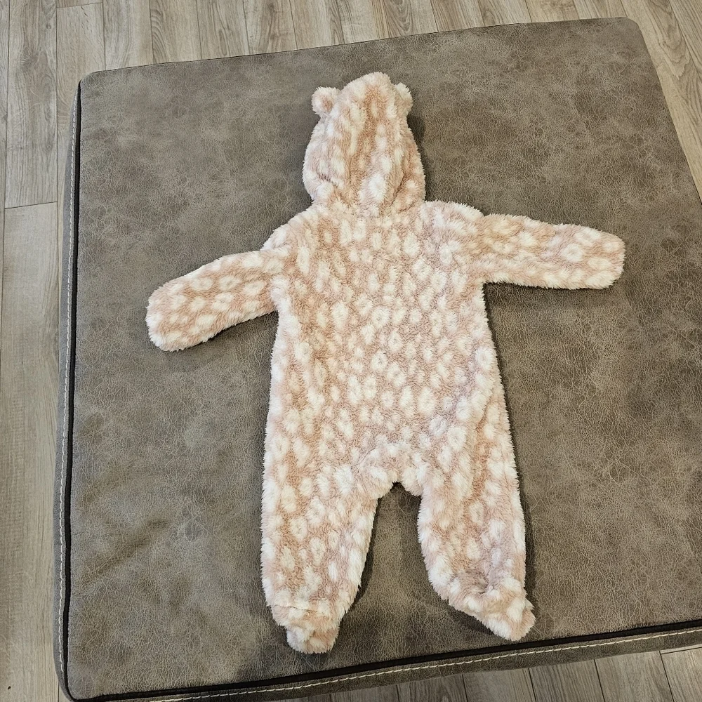 Carters Baby Leopard Sherpa Jumpsuit